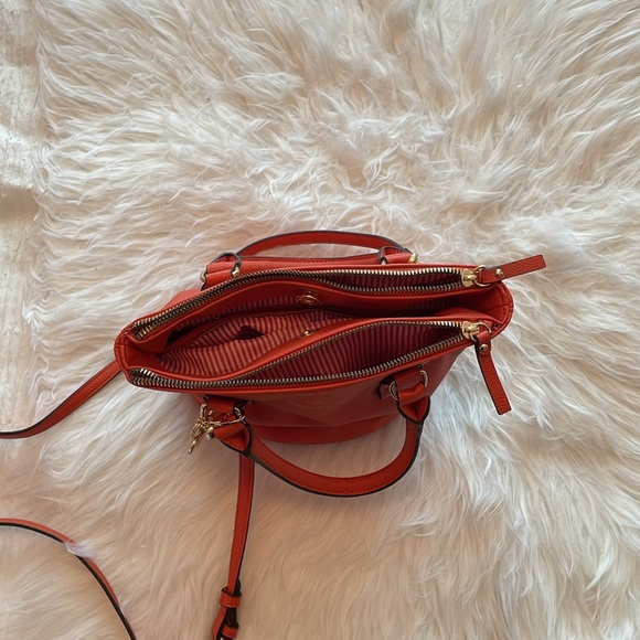 Nanette Lepore Orange Crossbody Bucket Purse - Picture 7 of 7